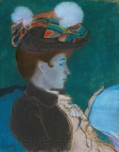 Louis Anquetin Louis Anquetin, Reading women France oil painting art